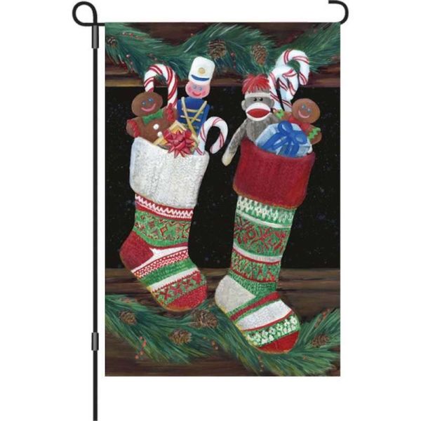 Christmas Stockings Garden Flag