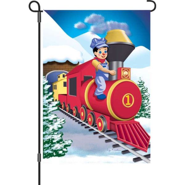 Polar Express Garden Flag