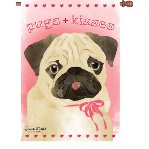 Pugs and Kisses House Flag