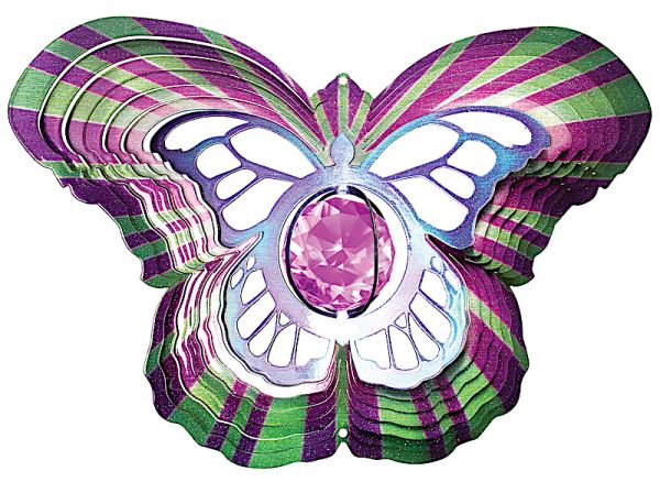 3D Butterfly Stainless Spinner