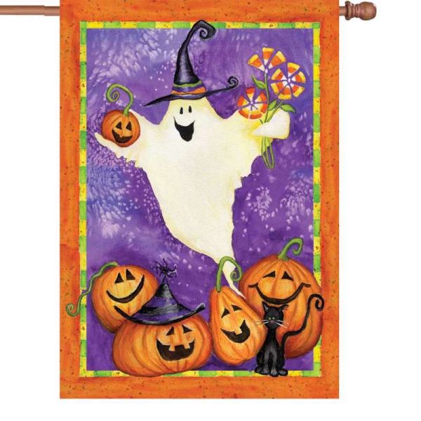 Ghostly Gifts Halloween Flag