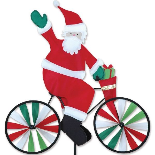 Santa Bike Spinner 20 in